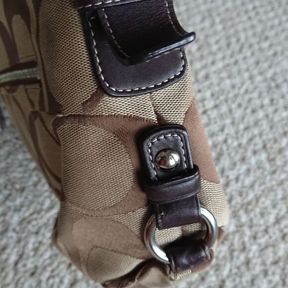 Coach Signature Jacquard Canvas Crossbody Shoulder bag - Picture 6 of 12